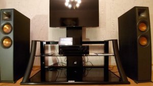 KLIPSCH Reference R-620F Black & Yamaha AX-592