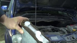 Промывка радиатора печки Opel Meriva A