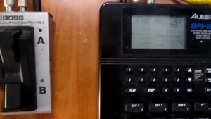 Alesis SR-16 with Boss FS-7