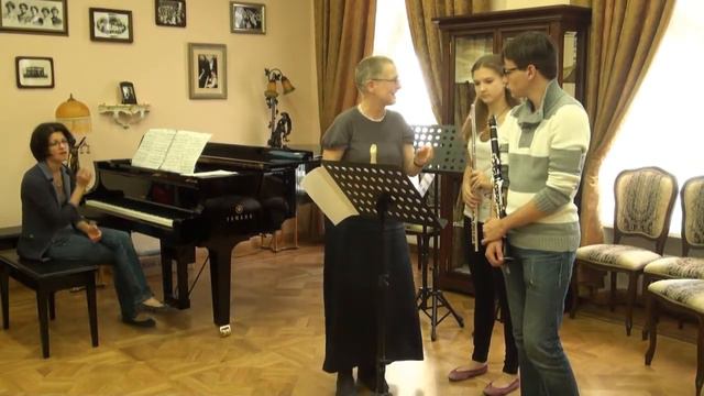 Sabine and Tuomas Kaipainen (flute, Switzerland). Master Class. Part 3 смотреть онлайн
