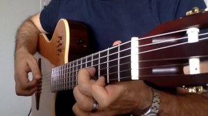 Guitar " Tombe La Neige by Adamo " Solo