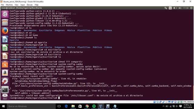Configuración de Samba en Ubuntu смотреть онлайн