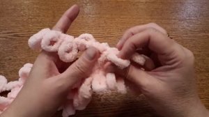 Ушки зайки для балаклавы из Ализе Пуффи.