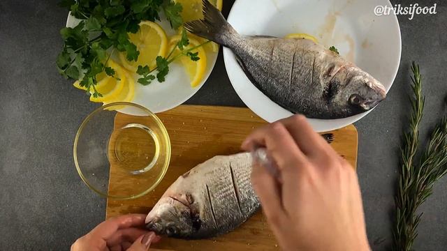 Дорадо на гриле с лимонным маслом! Топ рецепт приготовления рыбы!