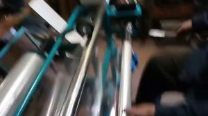 Установка для безшпулевой перемотки полипропиленовой пленки с консольным валом