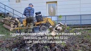 Услуги удаления и дробления пней дробилкой на участках Москвы и МО. Заказать по тел. 8 495 669 52 2