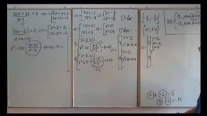 Задание 21 ОГЭ 2019 по математике .Уравнения с модулем (часть 2).