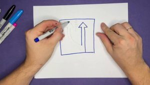 Как нарисовать Дорожный Знак Начало Полосы. Рисование для детей.