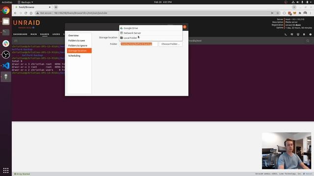 Ubuntu Backup to Unraid Remote Server смотреть онлайн