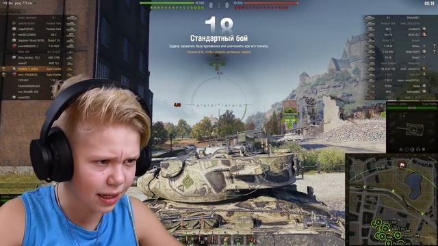 Танк за Боны ! Школьник Выбил Новый Танк в WOT смотреть онлайн
