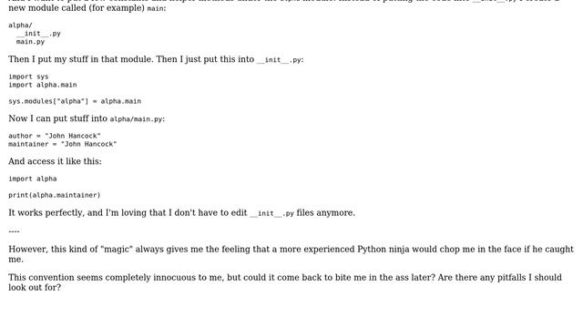 Software Engineering: Are there any pitfalls when replacing a Python module using sys.modules? смотреть онлайн