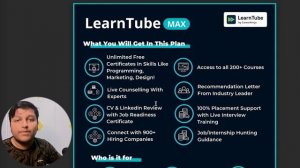 Best website for Placements | 200 + Courses | LearnTube Max Review