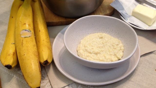 Пшенная каша с бананом
