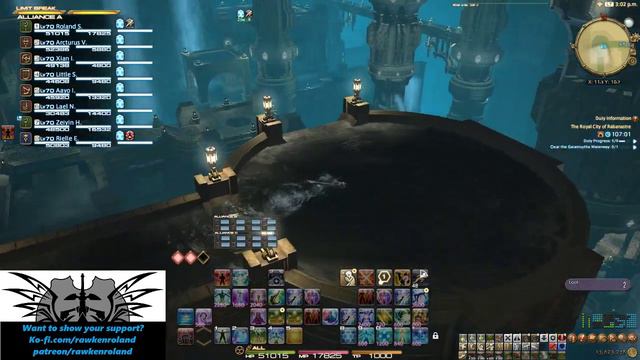 FFXIV - The Royal City of Rabanastre (24-man Raid) - Level 70 White Mage Gameplay
