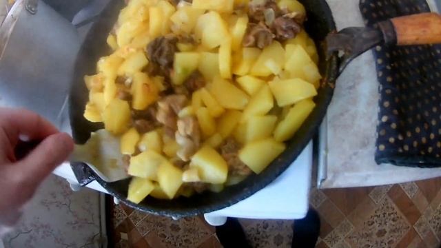 КОПЧЕНИЕ КУРИЦЫ/СМОРЧКИ С КАРТОШКОЙ