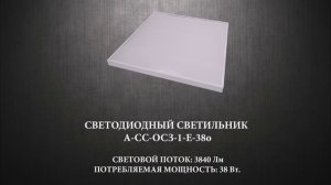 Светильник с равномерной засветкой А-СС-ОСЗ-1-Е-38о