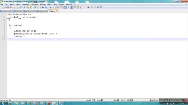 Cuda Tutorials - 3 # How to compile and execute first cuda program on Windows using Command Prompt смотреть онлайн
