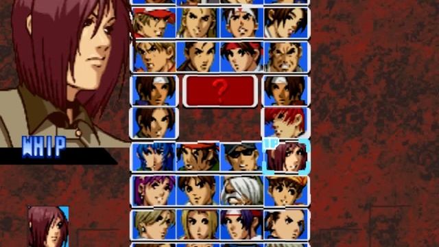 The King Of Fighters  99 ps1 Character Select