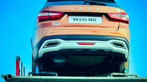 Новая LADA Vesta NG (2022) ЕДЕТ К ДИЛЕРАМ! LADA ВЕСТА NG фотографировали на автовозе.