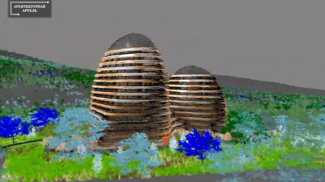 Разрабатываем проект ЖК. Жилой комплекс в Крыму. Глубокие балконы, апартаменты, фасад здания от 2А смотреть онлайн