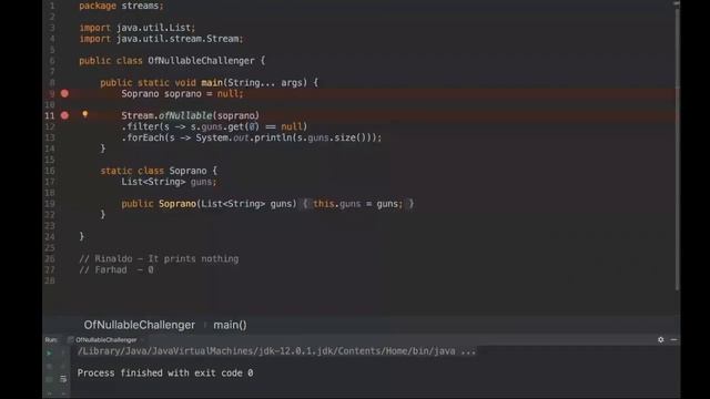 Java challengers #46 - streams, Stream.ofNullable, Stream.of