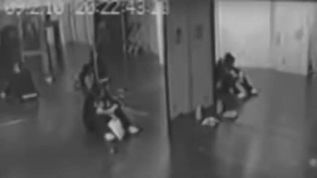 Жуткие кадры сняты на камерах видео наблюдение