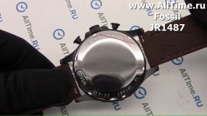 Обзор. Мужские наручные часы Fossil  JR1487 с хронографом