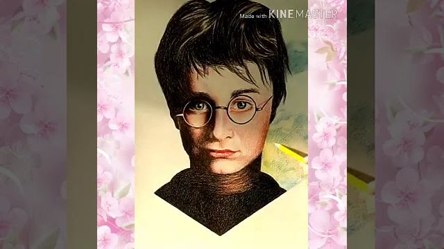 Гарри Поттер, рисуем портрет карандашами смотреть онлайн