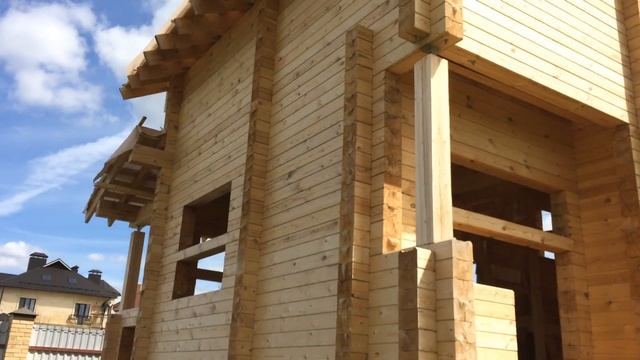 Дом из профилированного бруса камерной сушки построенный ПСК Рубкоффф в д.Морозово МО смотреть онлайн