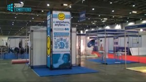 200m2 Exhibition Stands: at ExCel with the CROSSwire X-10 Modular Exhibition Stand