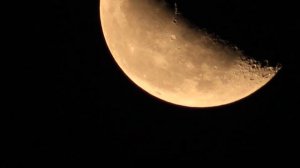 Moon Close-up Real-time Video