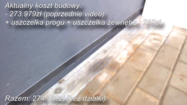 Ciepły próg bramy garażowej - cz3 Uszczelka garażowa, próg do bramy #DomZa100 #129 смотреть онлайн