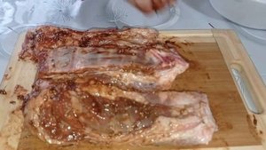 Бараньи ребра в духовке в фольге