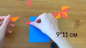 Наша поделка в детский сад к 9 мая Дню победы. Вырезаем звезду без шаблона. Оригами звезда.