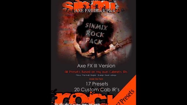 SinMix Axe FXIII Rock Pack - Preset 17 Friedman BE смотреть онлайн