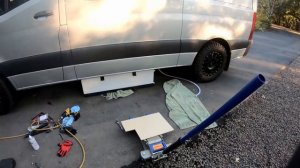 How To Install A WATER TANK Underneath Your Van!!! #vanlife