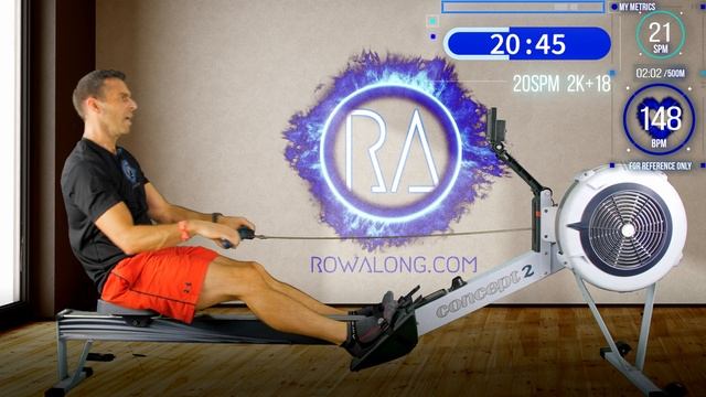 40 minute Indoor Rowing Machine Workout - HARD Alternating Row - 10KW5S5 смотреть онлайн