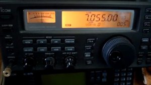Работа приемника ICOM IC-R8500  на 7,055 (ненормативная лексика +18)