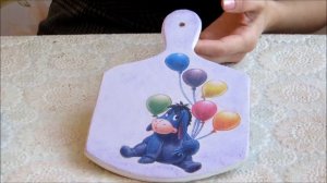 Декупаж деревянной заготовки  Часть 2