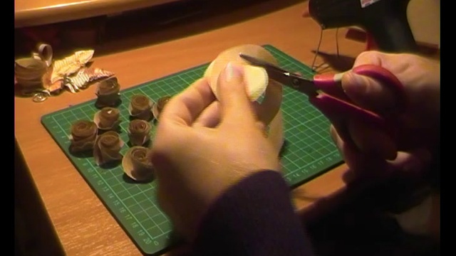 Розочки из бумаги