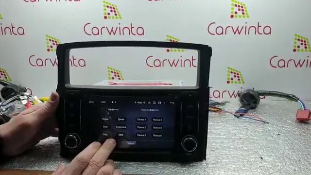 Магнитола Mitsubishi Pajero 4 2007-2015 Android смотреть онлайн