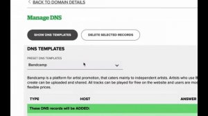 Adding DNS templates to your domain (GitHub Example): Name.com Support Tutorial