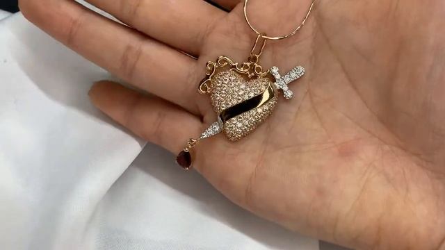 Кулон из красного золота 585 пробы смотреть онлайн