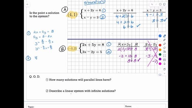 1 Systems of Equations Graphing смотреть онлайн