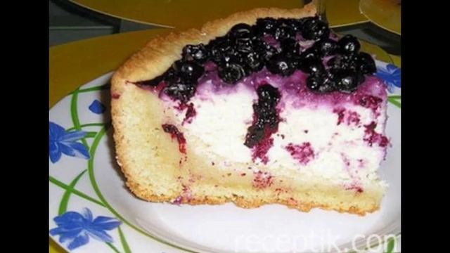 Черничный торт, рецепт