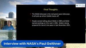 NASA Chat -Paul Geithner and the Webb Telescope