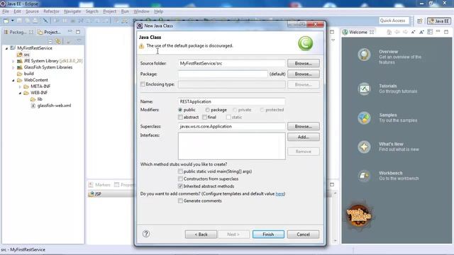 JAX-RS REST Webservices Tutorial - Part 2 My First RESTful Webservice смотреть онлайн