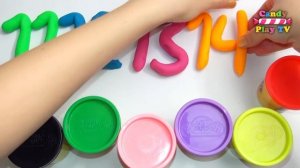 Learn To Count with PLAY-DOH Numbers | 1 to 20 | Squishy Glitter Foam | Learn To Count 1-10 11-20