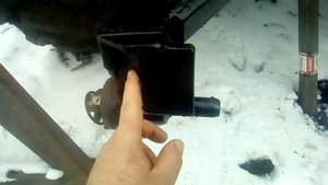 Съёмная поперечина с уголка задней навески трактора .