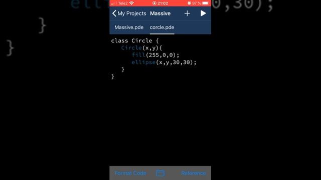Классы и объекты на Processing